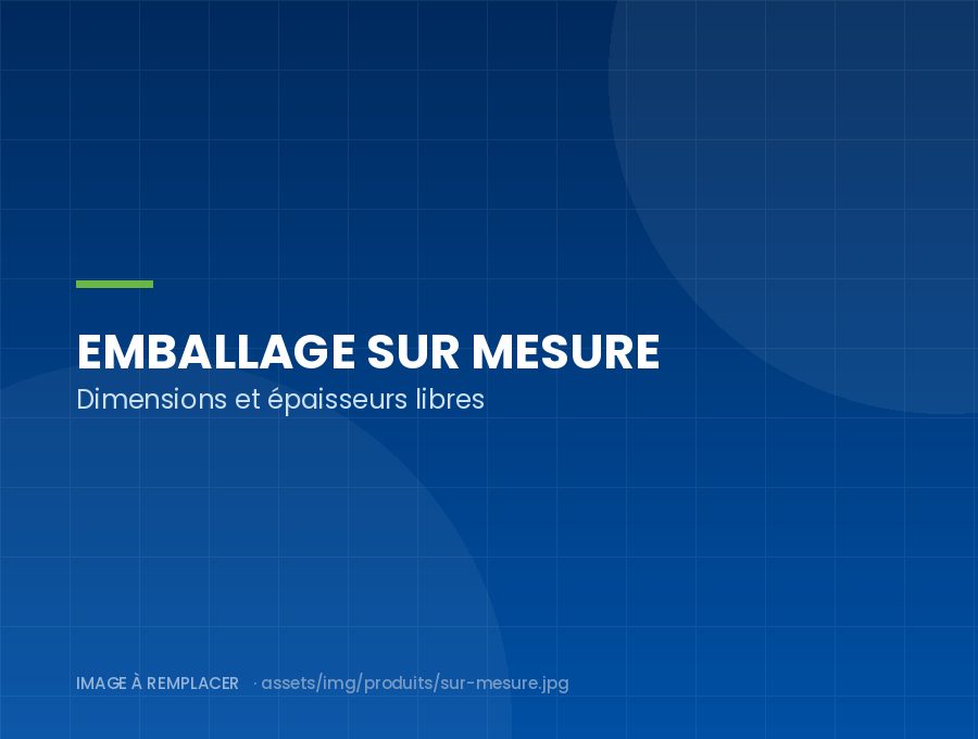 Emballage sur mesure